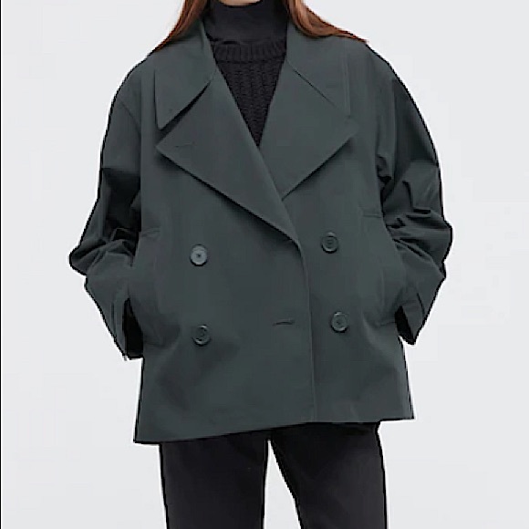 Uniqlo | Jackets & Coats | Uniqlo Oversized Short Trench Coat In